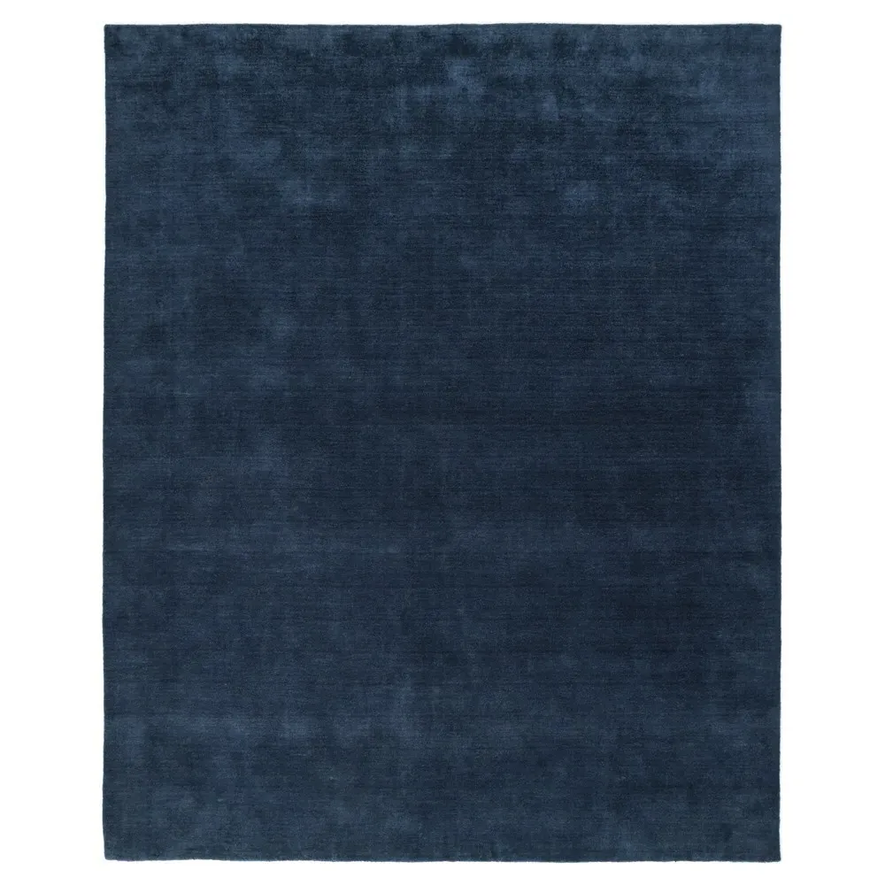 Zuriel 5x8 Solid Rug - Navy Blue, Wool image