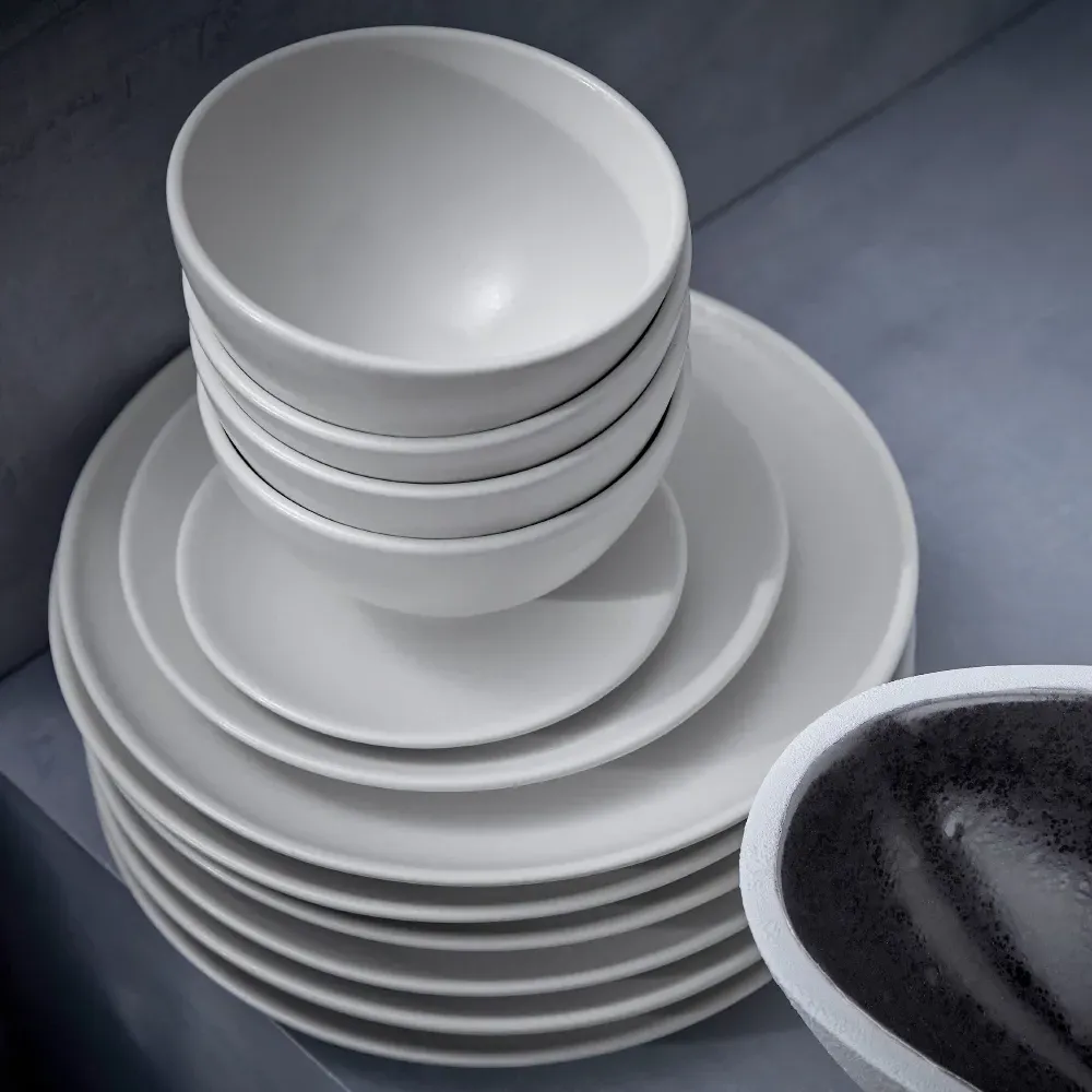 Alchimie Cereal Bowl - White, Earthenware