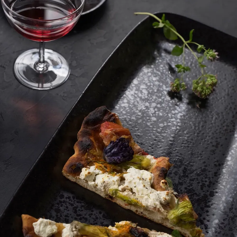 Alchimie Large Rectangular Platter - Reactive Black, Earthenware