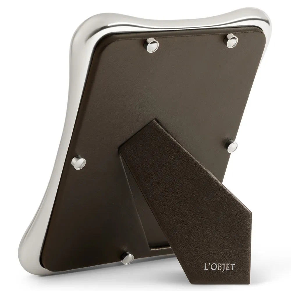 Anton Curved Photo Frame 5x7 - Platinum, Metal