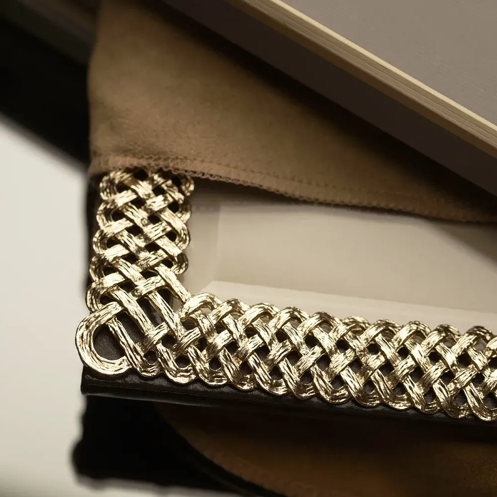 Braid 5x7 Photo Frame - Gold, Metal