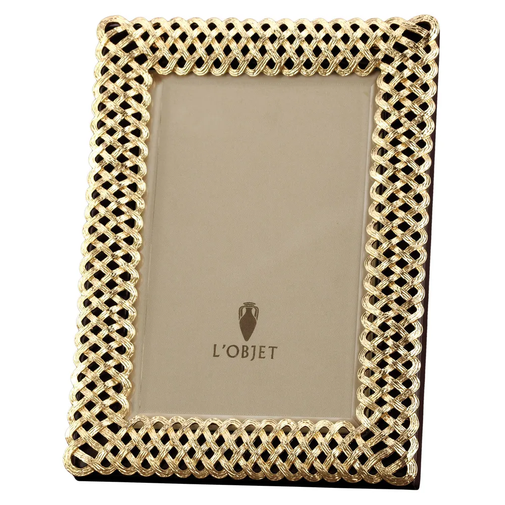 Braid 5x7 Photo Frame - Gold, Metal