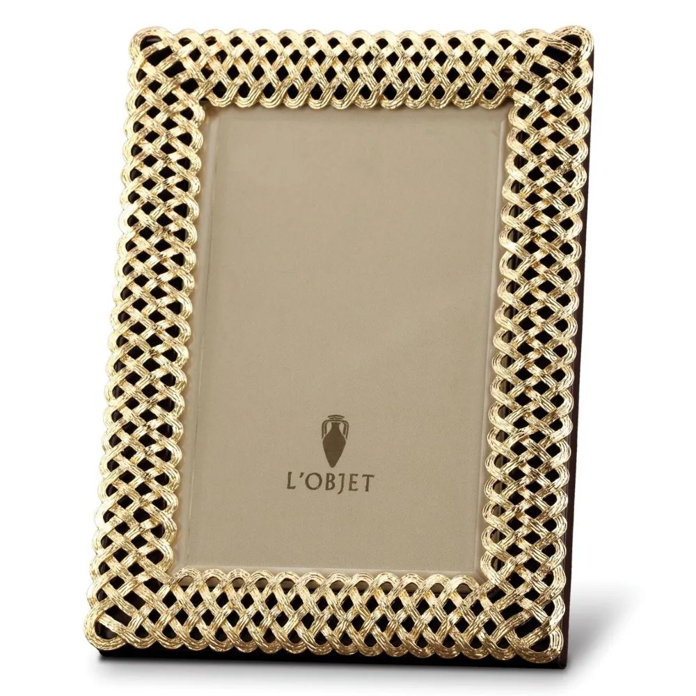 Braid 8x10 Photo Frame - Gold, Metal