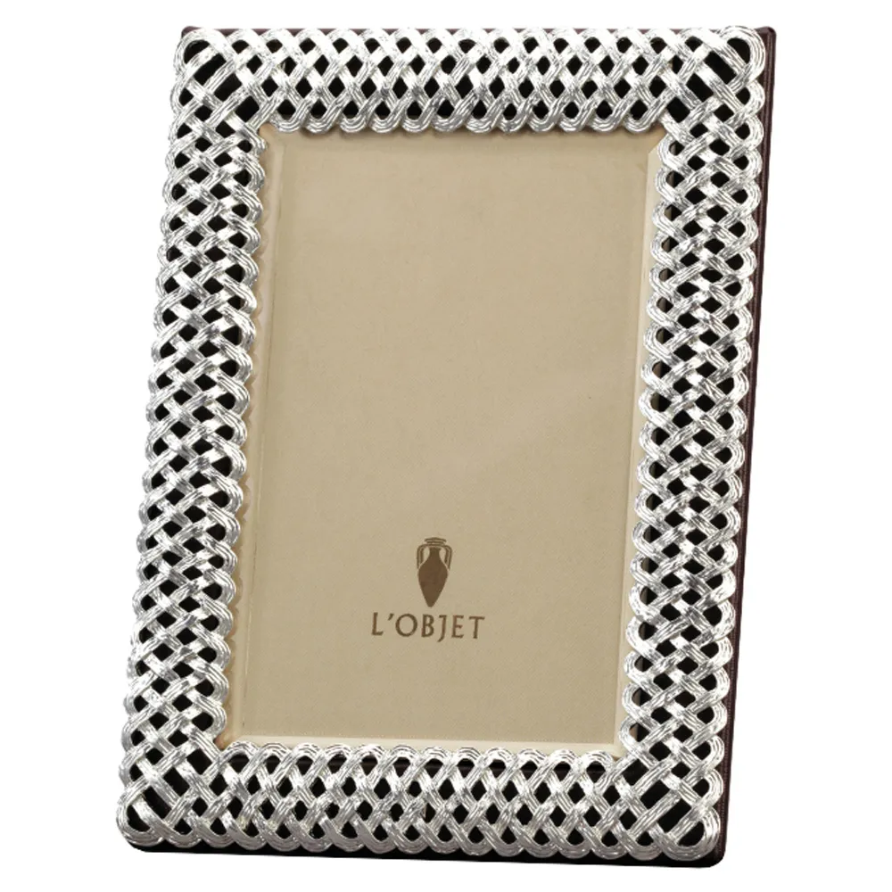 Braid Regency 8x10 Photo Frame - Platinum, Metal