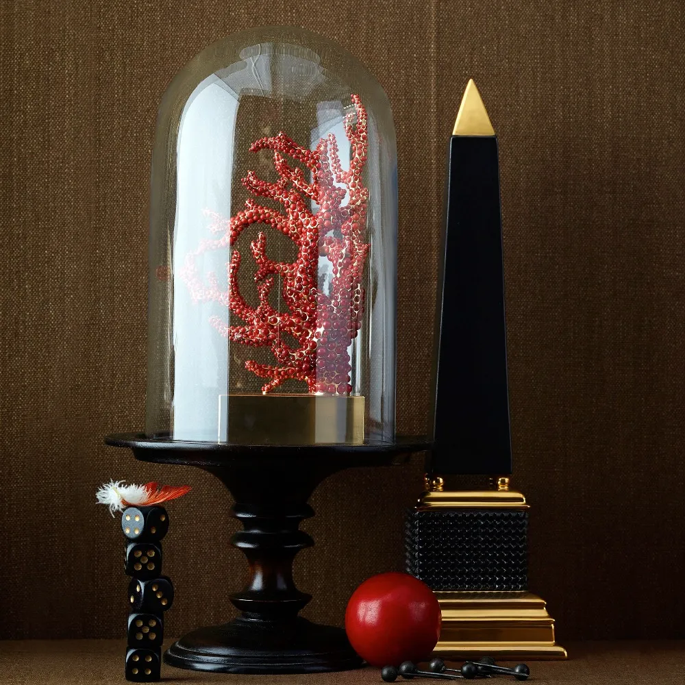 Coral Coastal Beach Bookend - Red, Metal