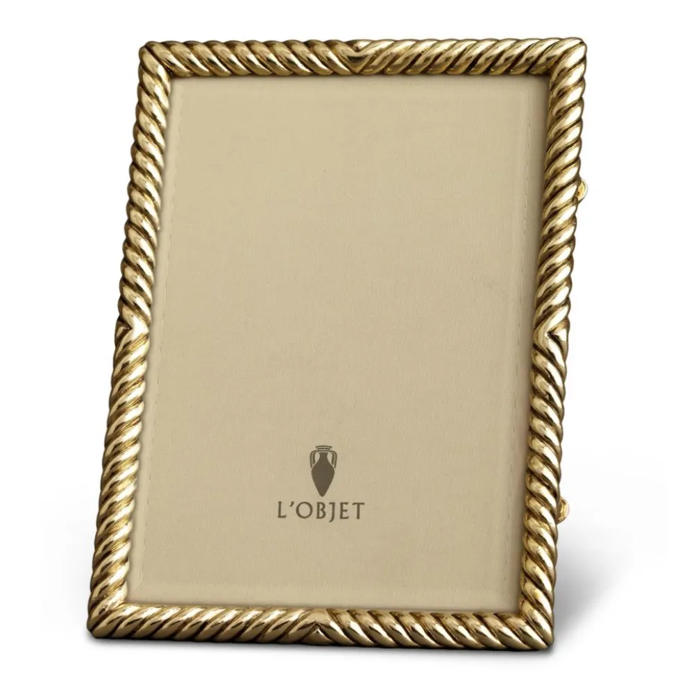 Deco Twist 4x6 Photo Frame - Gold, Metal