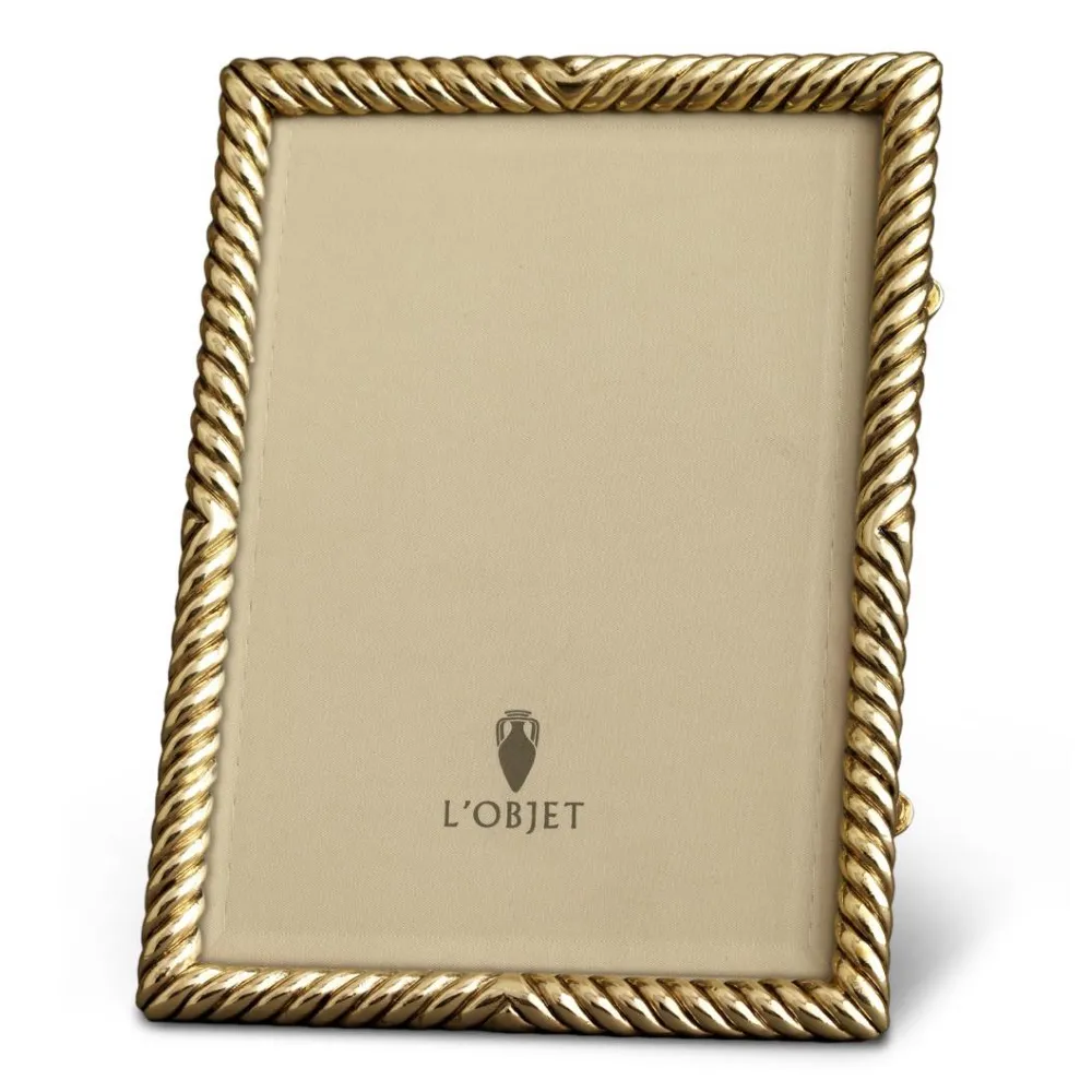 Deco Twist 5x7 Photo Frame - Gold, Metal