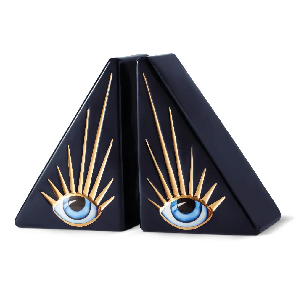 Lito Bookend - Blue, Porcelain