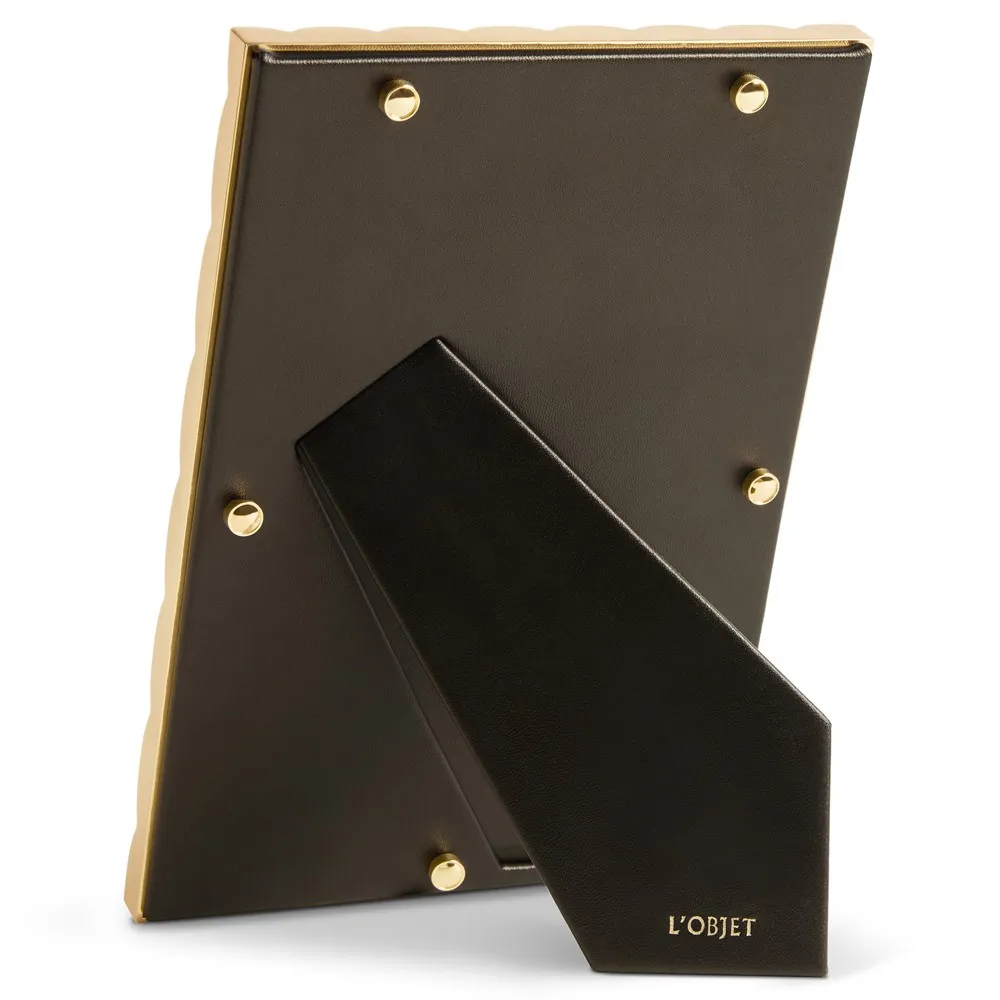 L'Objet Maxime 5x7 Photo Frame - Gold, Metal