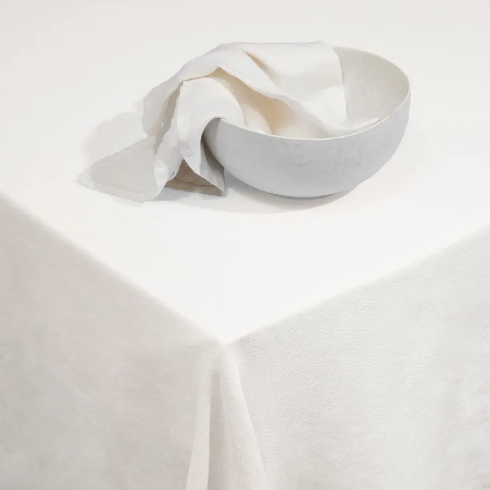 Sateen Tablecloth - Ivory, Linen