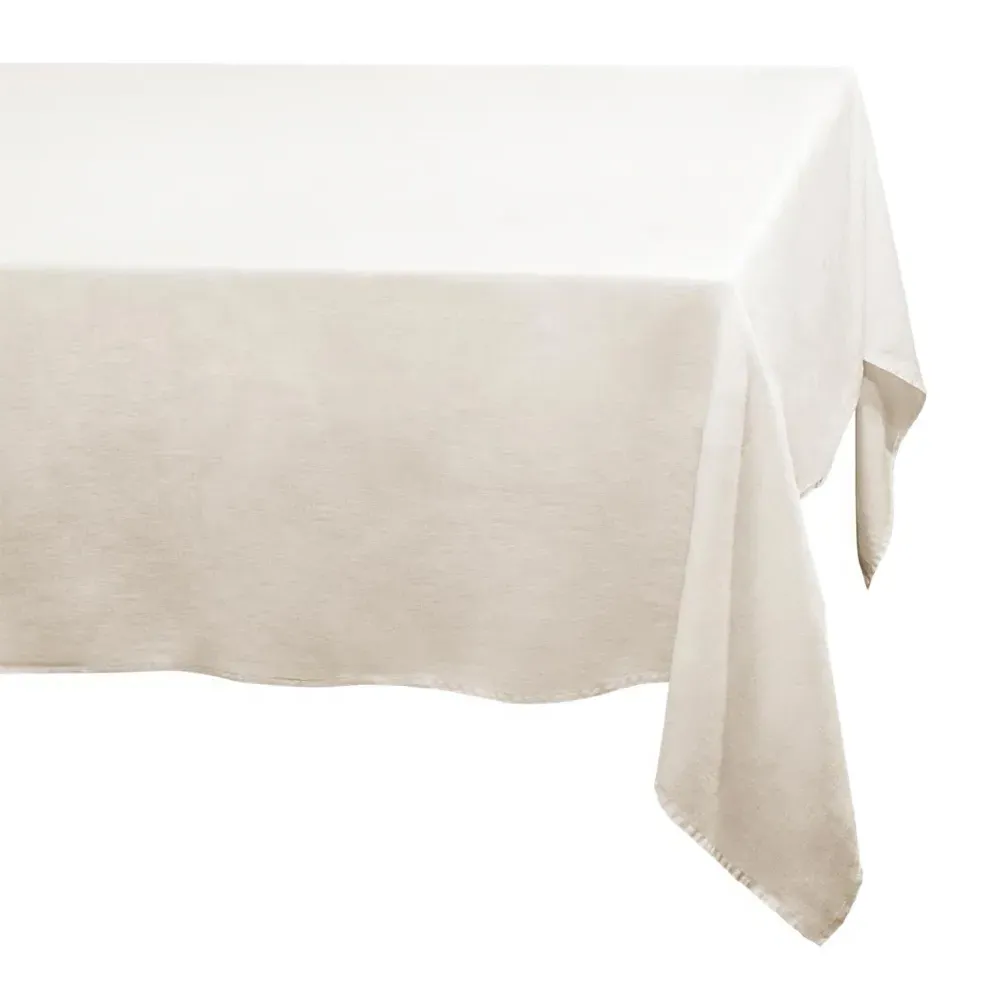 Sateen Tablecloth - Ivory, Linen