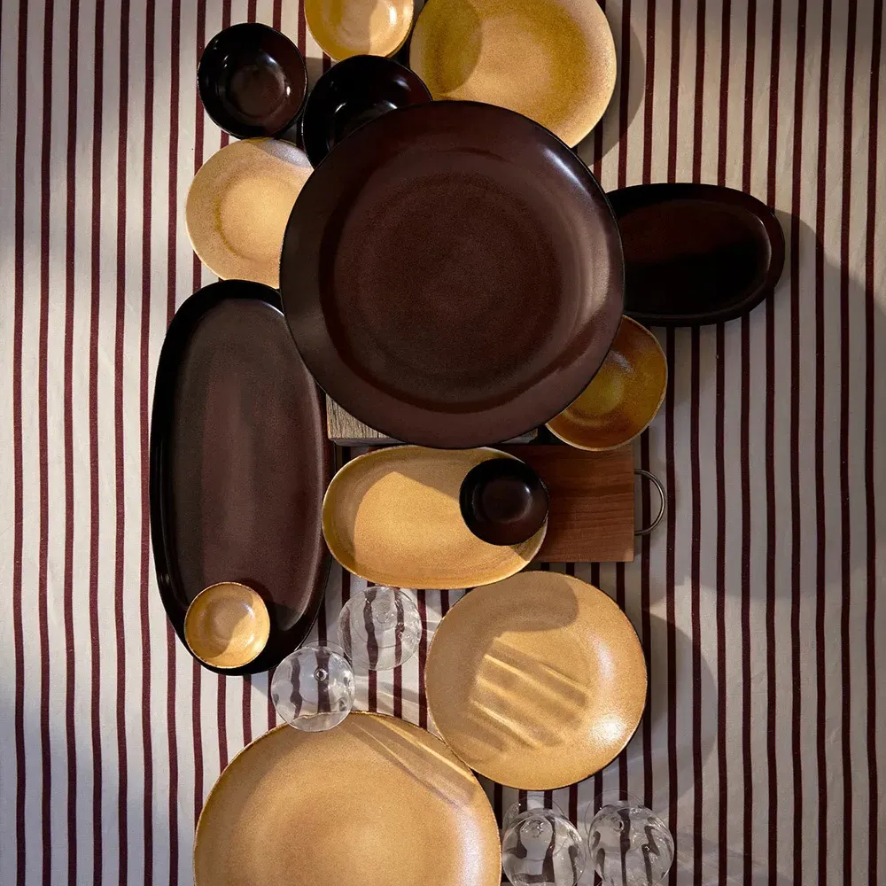 Terra Dinner Plate - Leather Brown, Porcelain