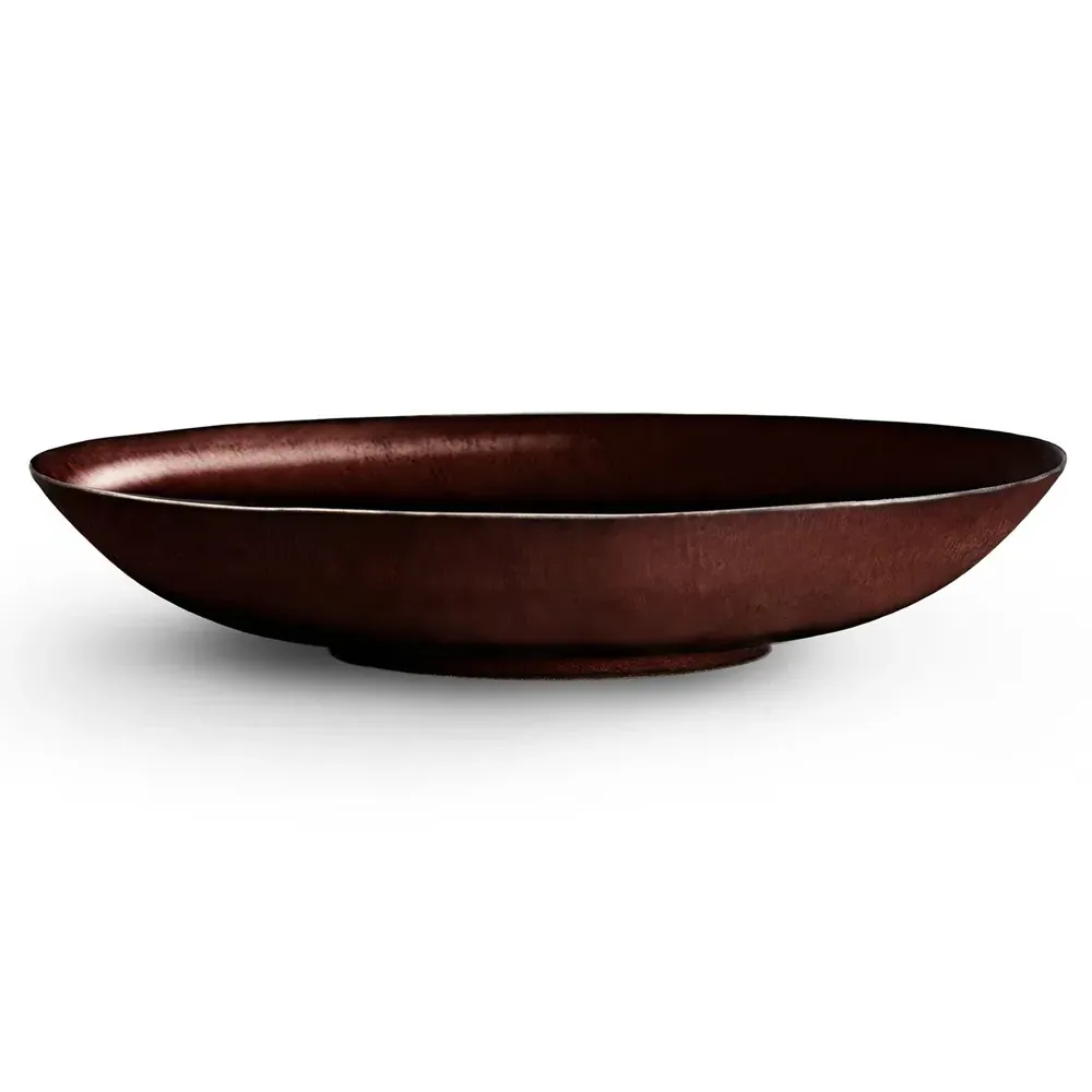 Terra Large Serving Bowl - Wine, Porcelain