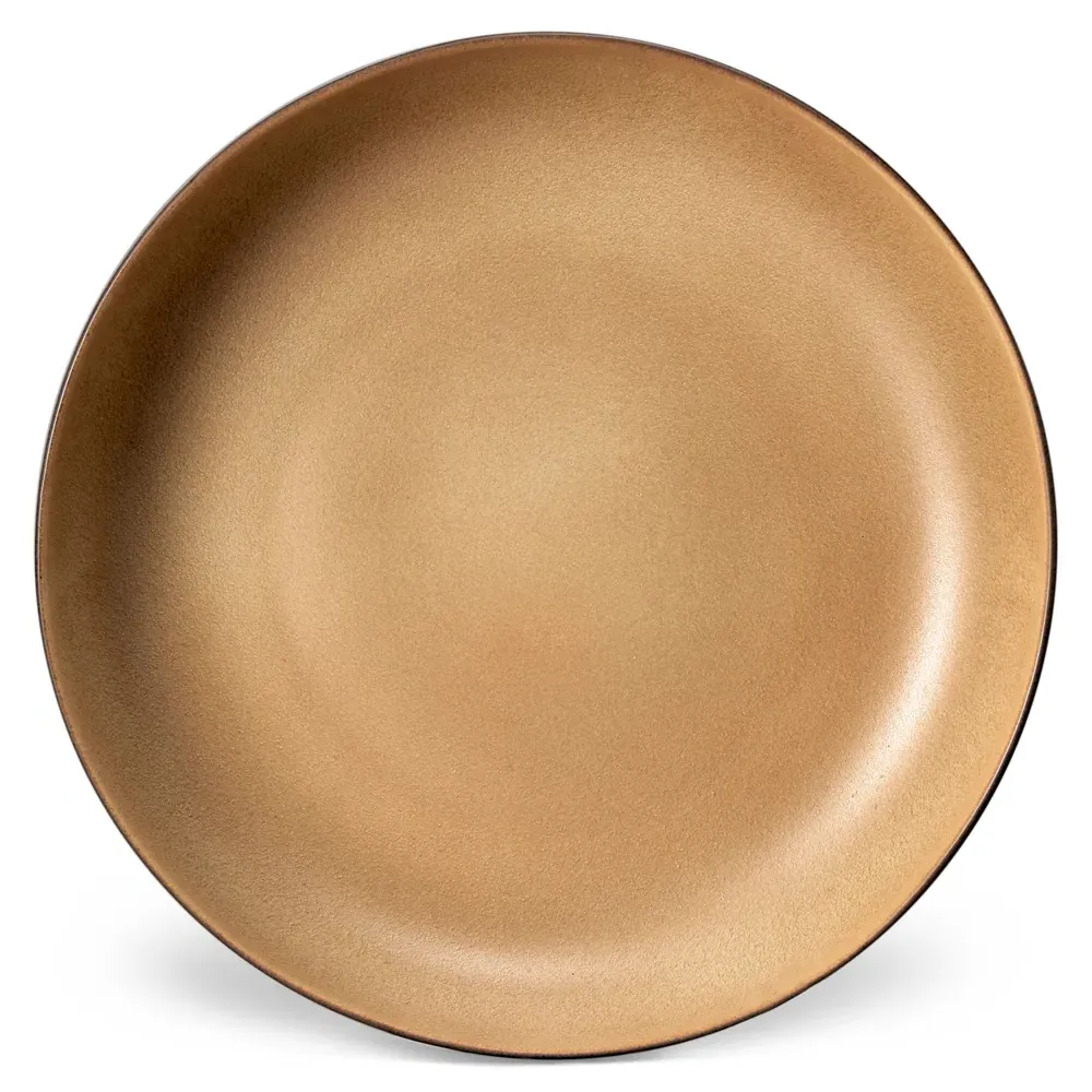 Terra Medium Serving Bowl - Leather Brown, Porcelain