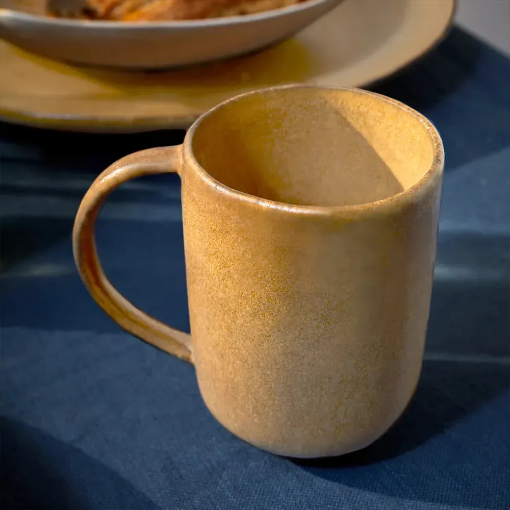 Terra Mug - Leather Brown, Porcelain