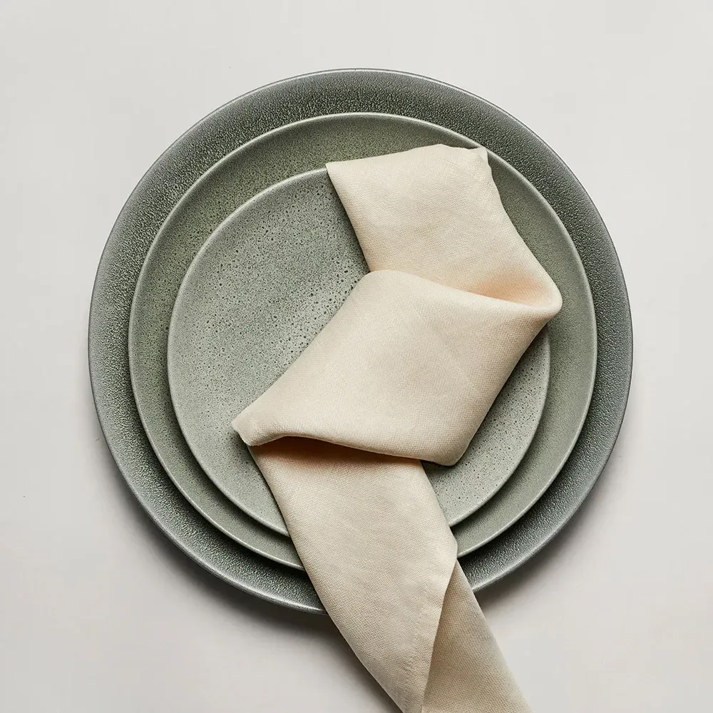 Terra Porcelain Dinner Plate - Seafoam