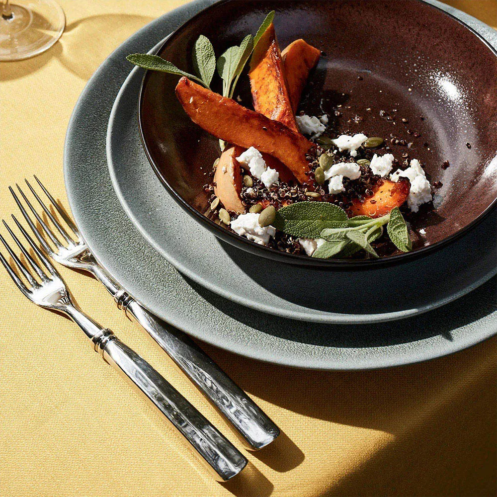 Terra Porcelain Dinner Plate - Seafoam