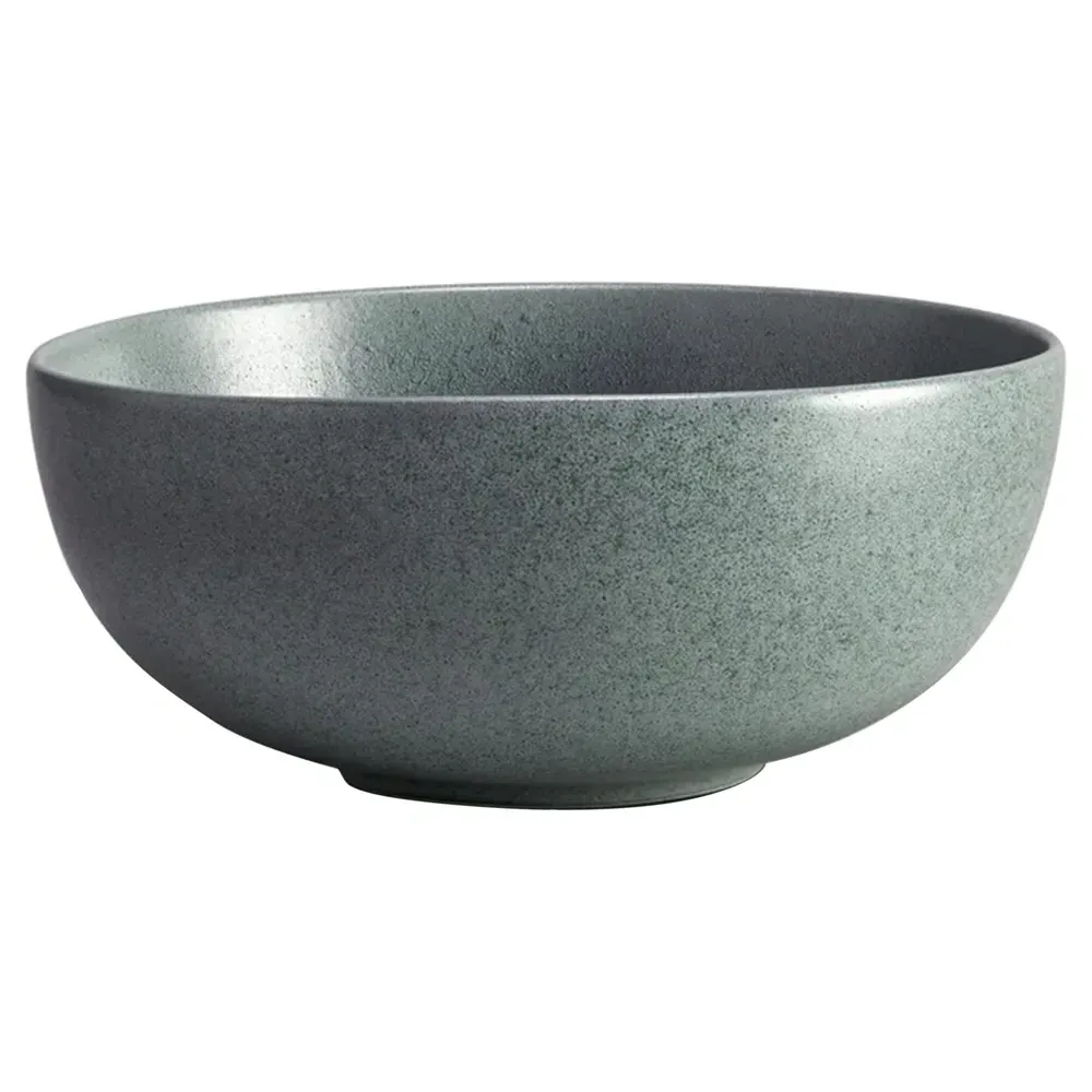 Terra Porcelain Salad Bowl - Seafoam