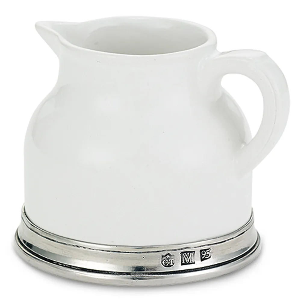 Convivio Base Creamer - White, Ceramic
