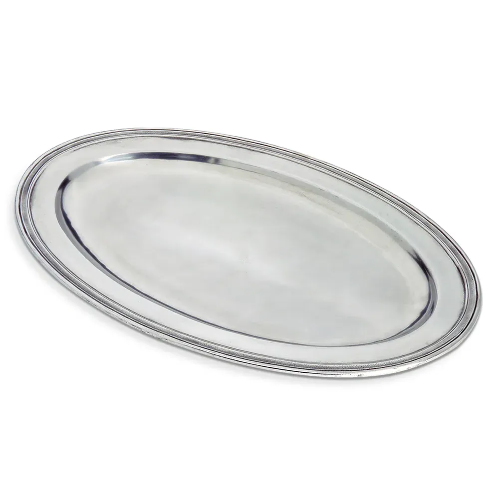 MATCH Oval Platter - Silver, Pewter image