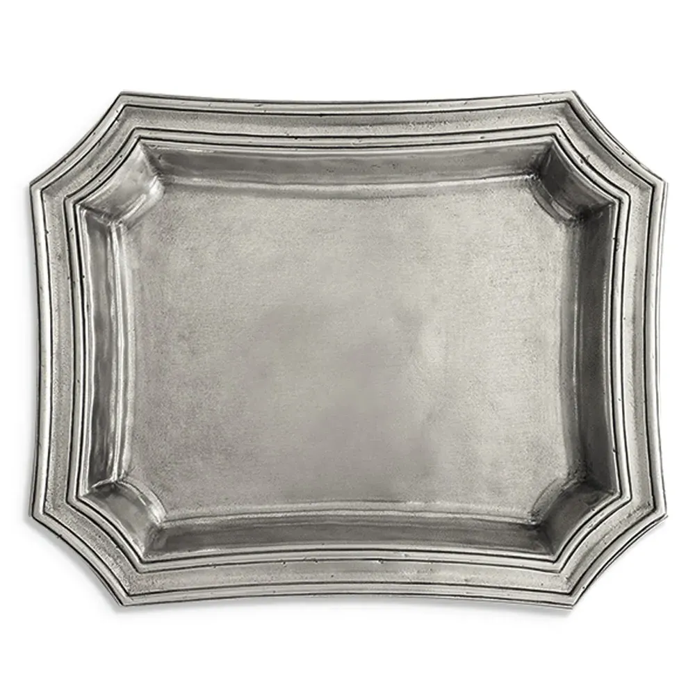 Octagonal Pocket Change Tray - Silver, Pewter image