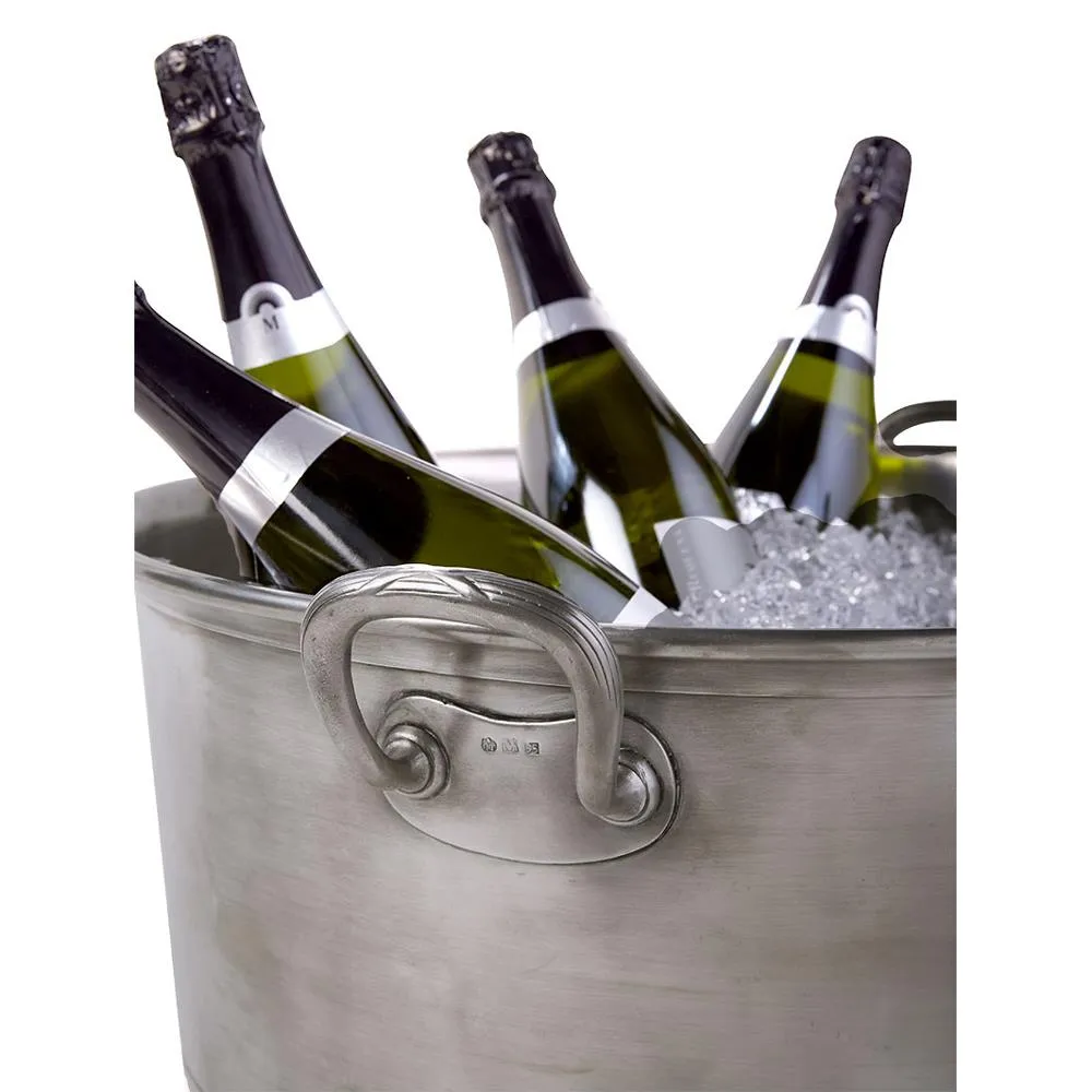 Pewter Bottle Basin Cooler - Silver