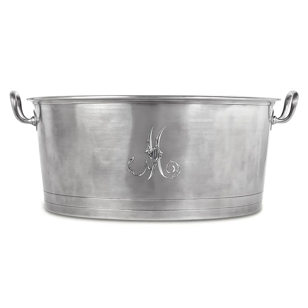 Pewter Bottle Basin Cooler - Silver
