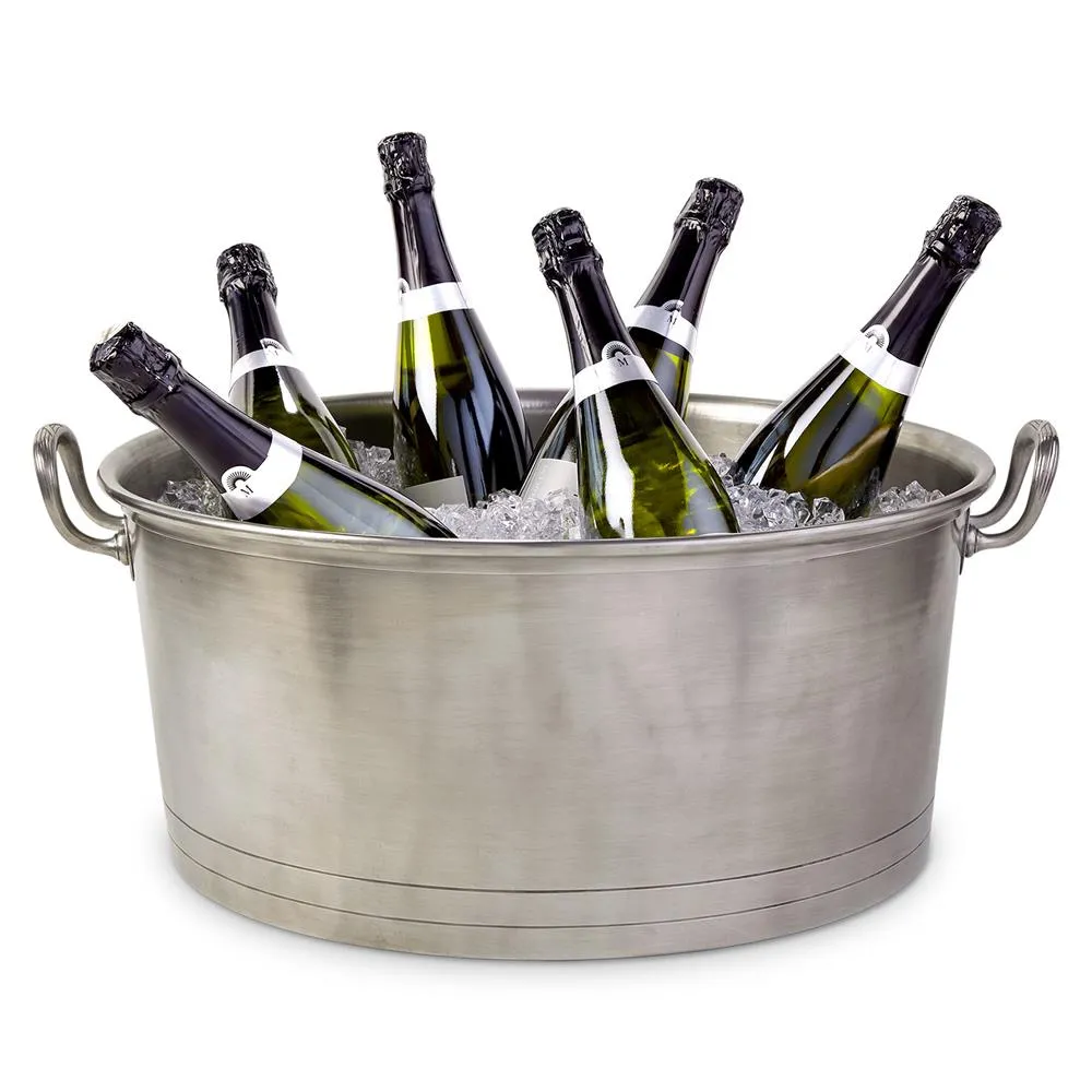 Pewter Bottle Basin Cooler - Silver image