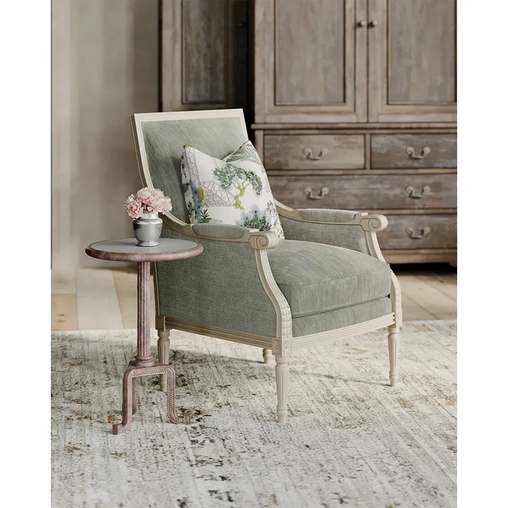 Small Pewter Rimmed Vase - Silver