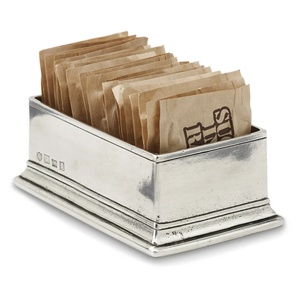 Sugar Packet Holder - Silver, Pewter