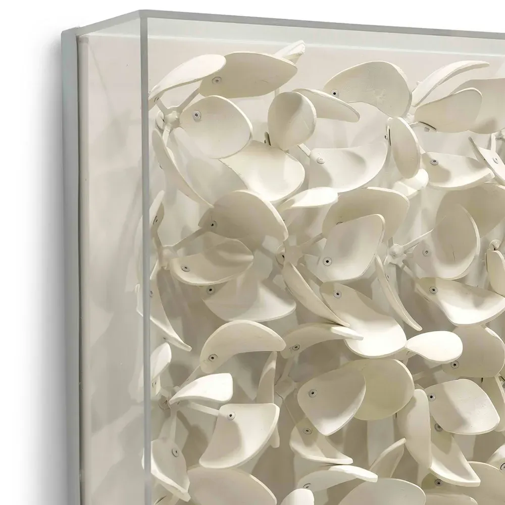 Adrift Animals & Nature Acrylic Frame Mixed Media - White