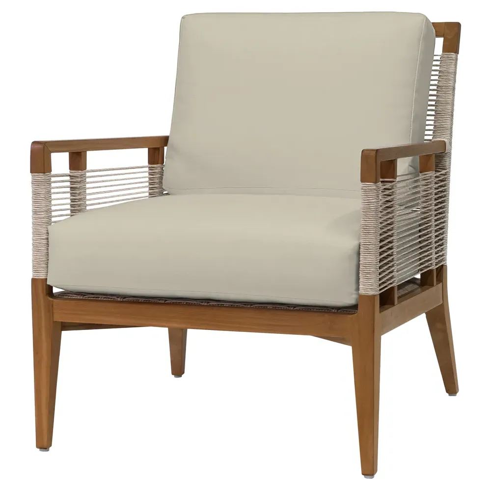 Amalfi Outdoor Lounge Chair - Beige, Teak