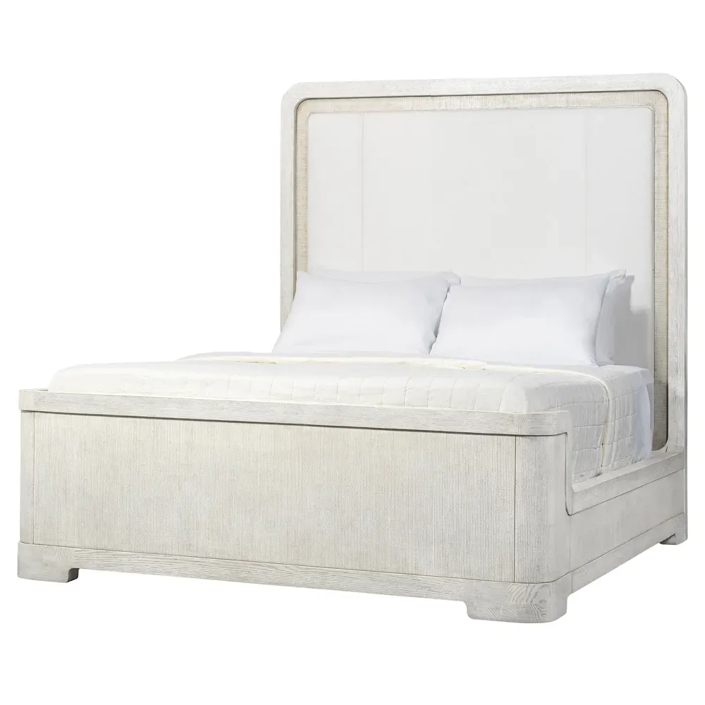 Argenta Queen Size Bed Frame - Off White, Cane image