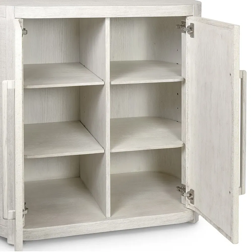 Astoria Bar Cabinet - Whitewash, Oak