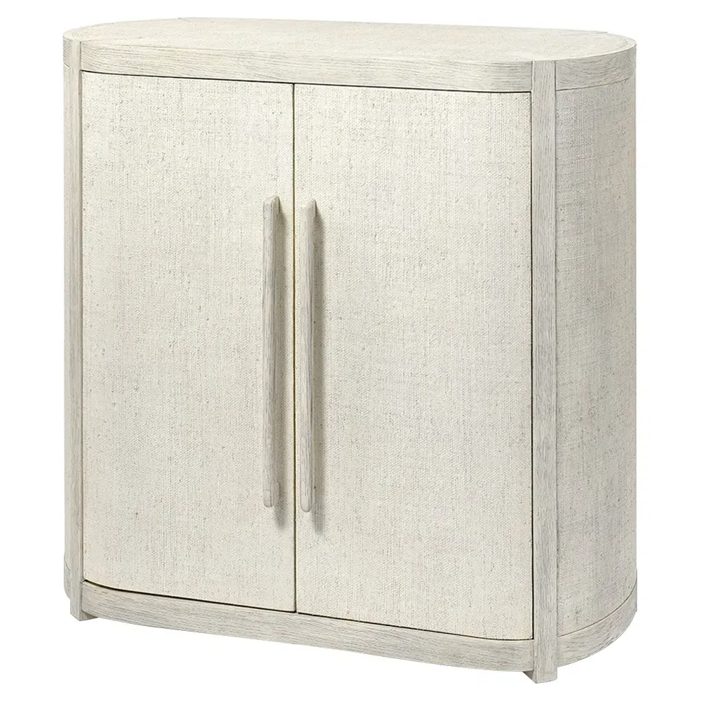 Astoria Bar Cabinet - Whitewash, Oak