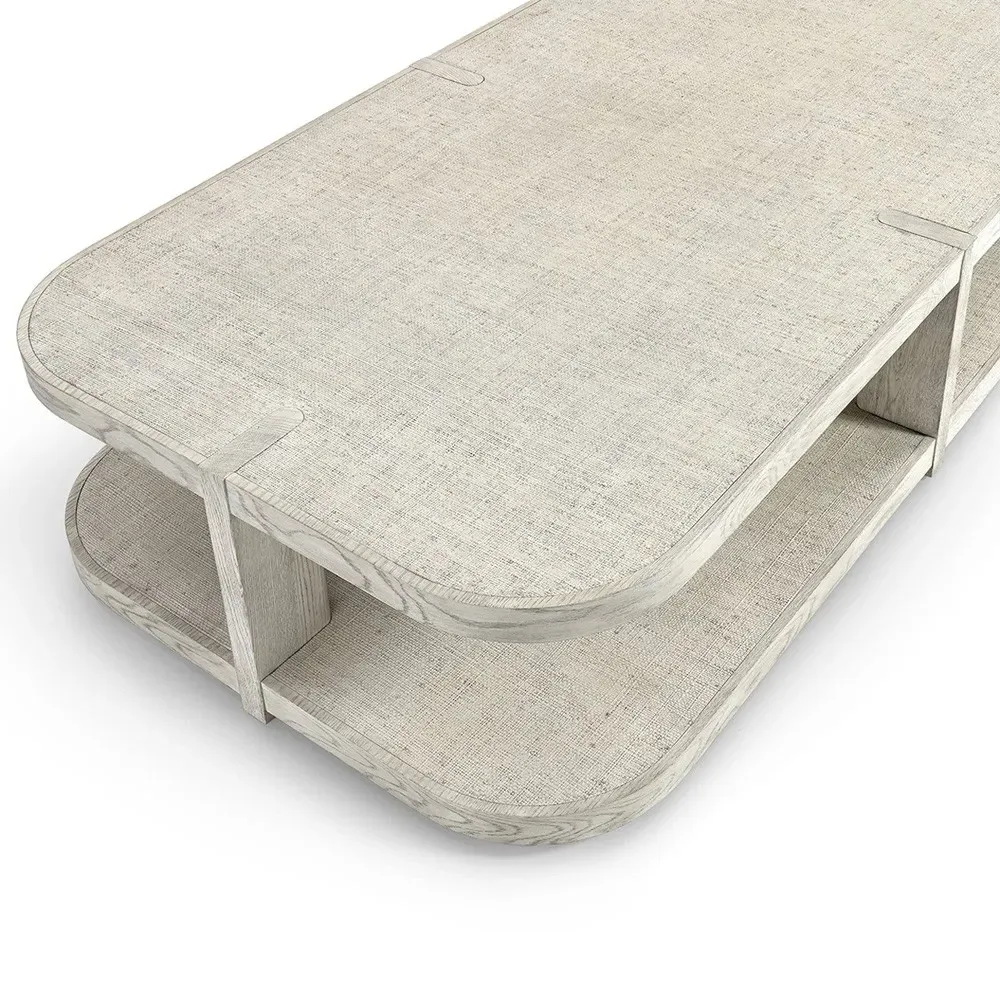 Astoria Rectangular Coffee Table - Whitewash, Oak