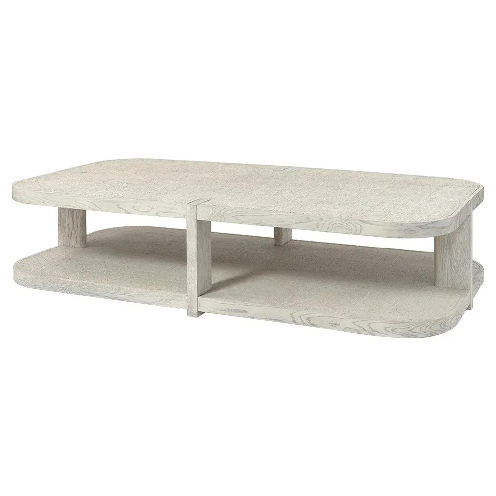 Astoria Rectangular Coffee Table - Whitewash, Oak