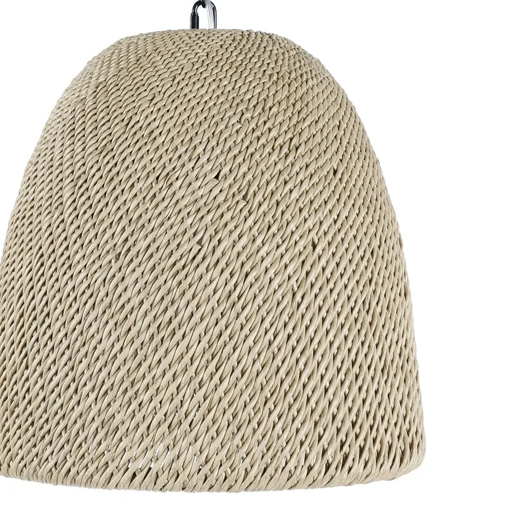 Augustine Cone Pendant - Natural Brown, Wicker