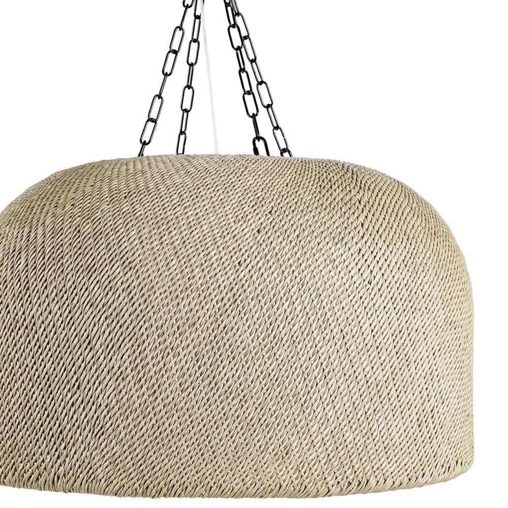 Augustine Dome Chandelier - Natural Brown, Wicker