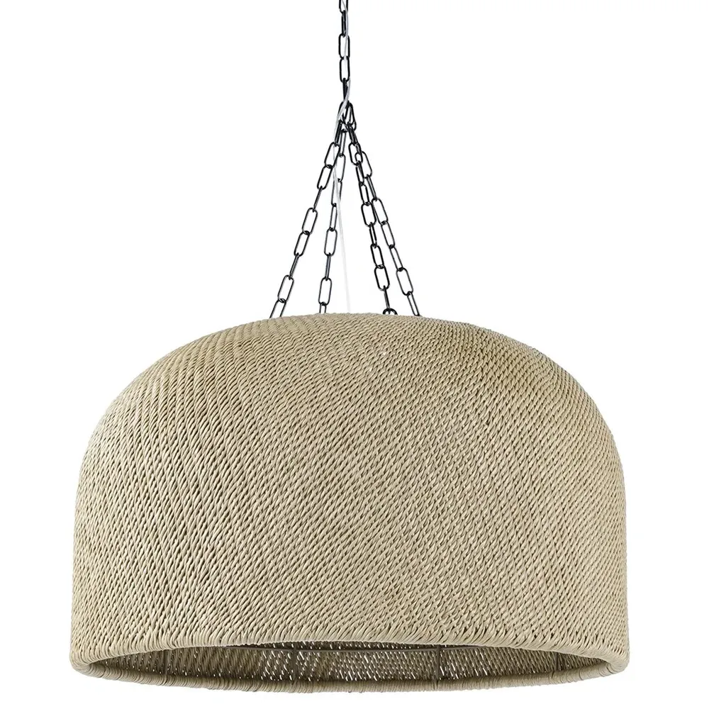 Augustine Dome Chandelier - Natural Brown, Wicker