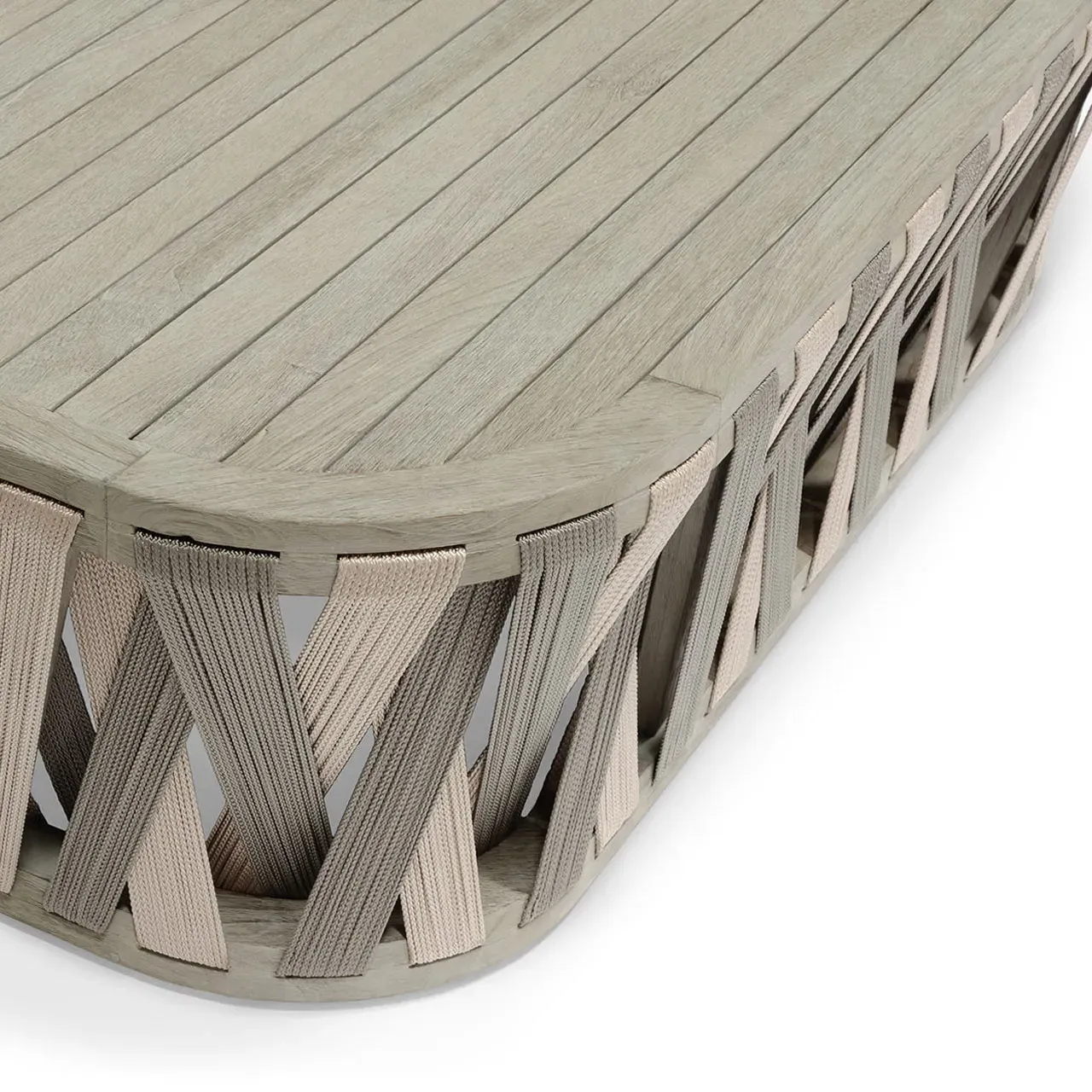 Boca Outdoor Coffee Table - Grey, Teak