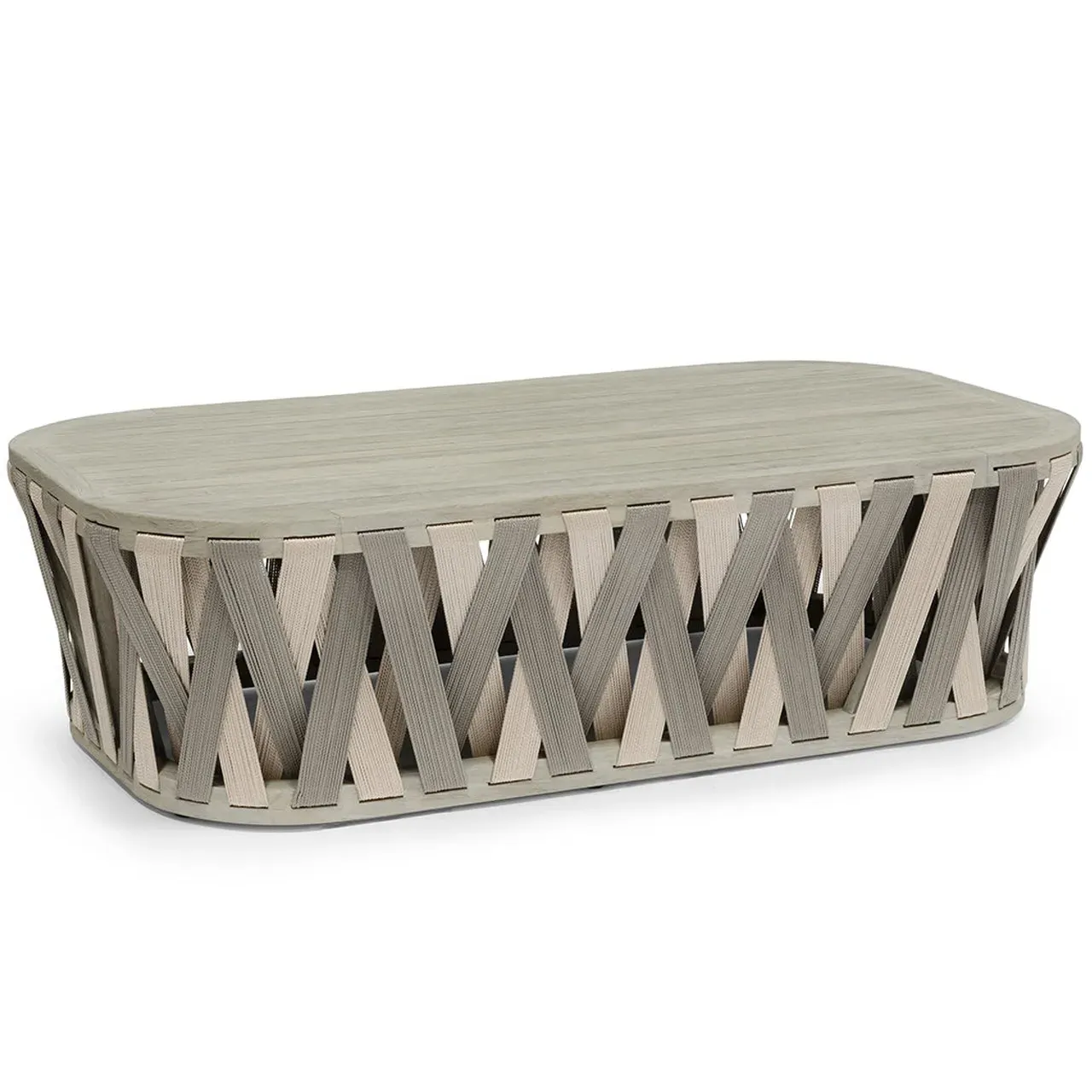 Boca Outdoor Coffee Table - Grey, Teak