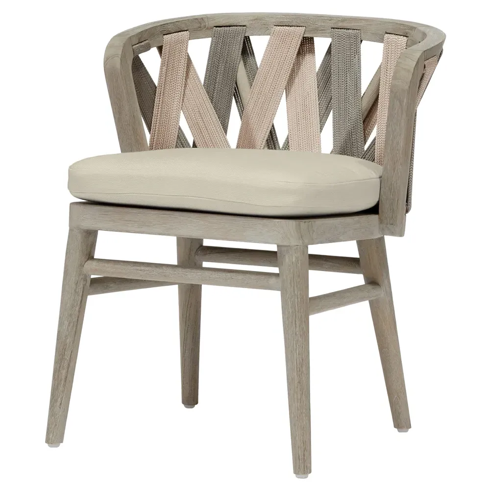 Boca Outdoor Dining Chair - Beige, Teak image