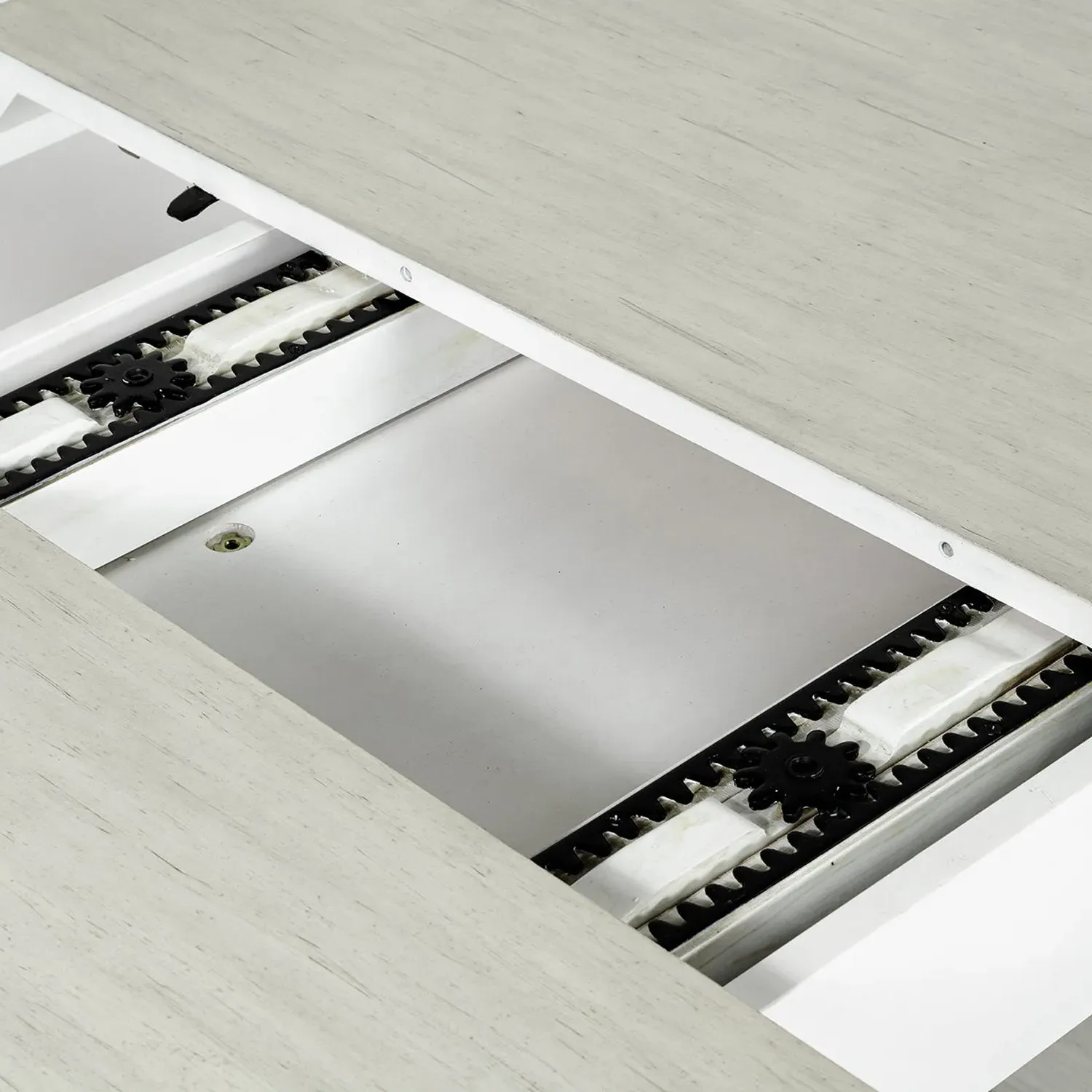 Broderick Extendable Dining Table - Light Grey, Hardwood