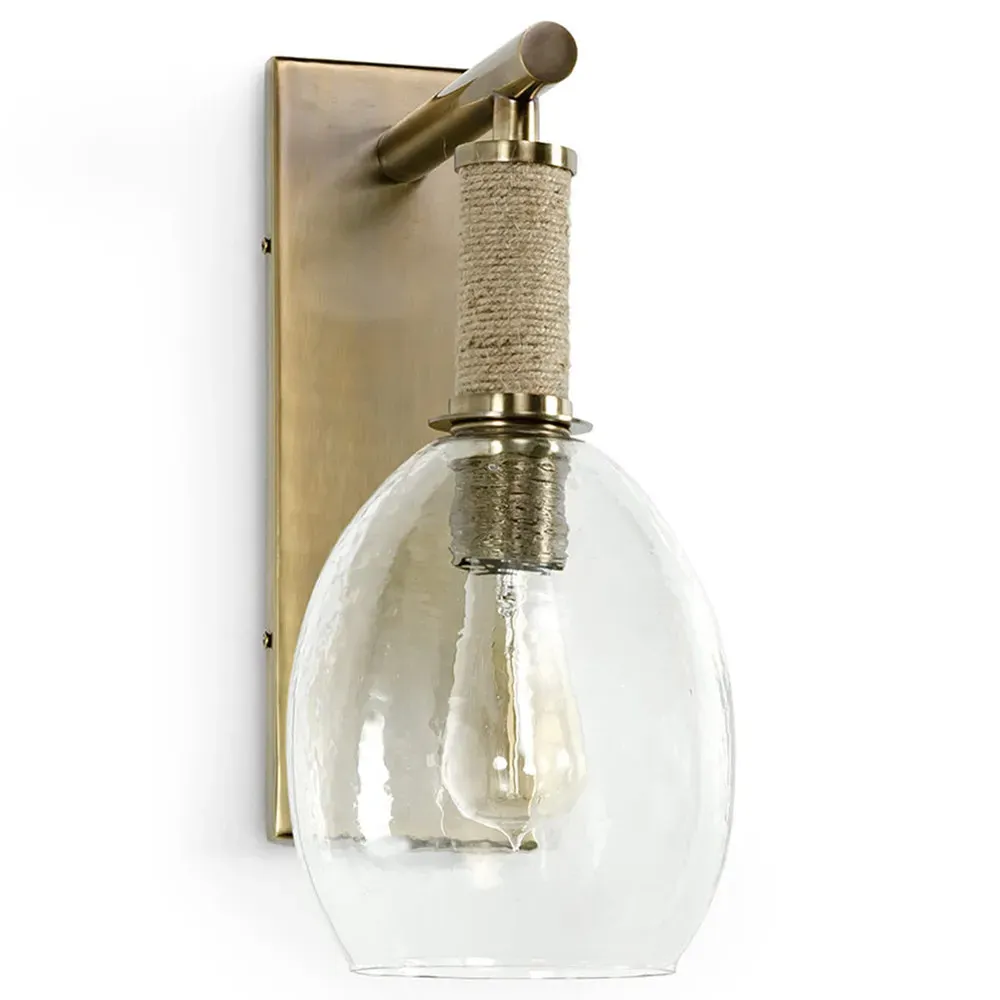 Bronson Wall Sconce - Brown, Jute