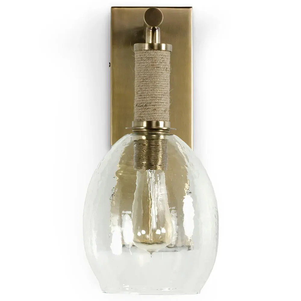 Bronson Wall Sconce - Brown, Jute image