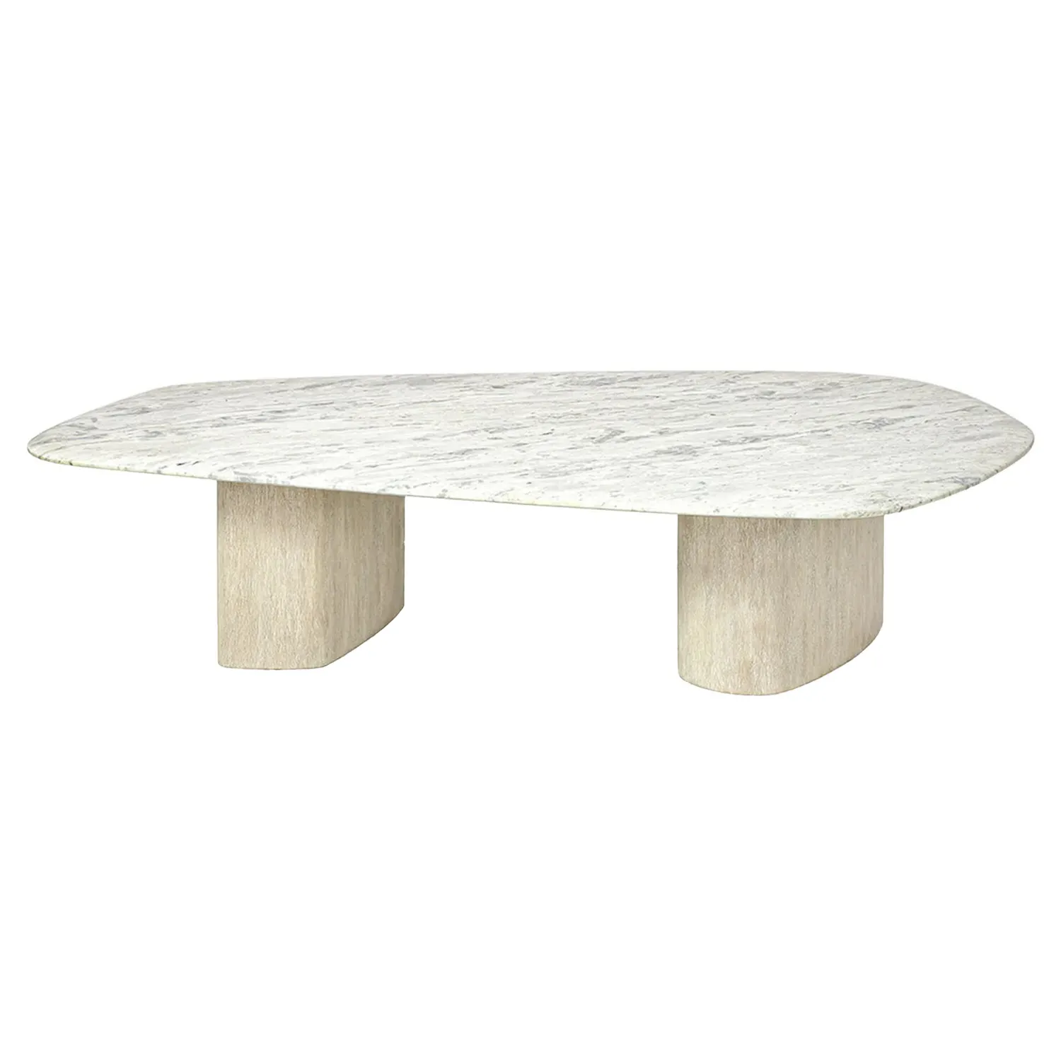 Caleb Coffee Table - White, Marble image