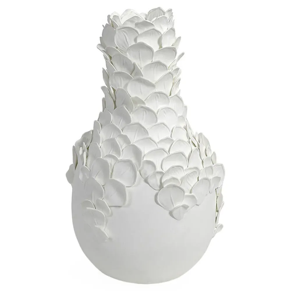 Calla Large Decorative Table Vase - White, Porcelain