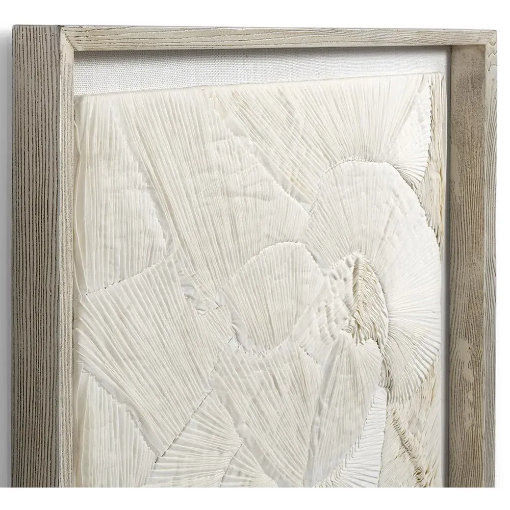Cambria Abstract Wall Art - Cream, Mixed Media