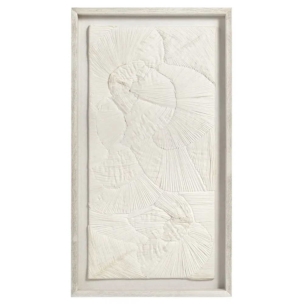 Cambria Abstract Wall Art - Cream, Mixed Media